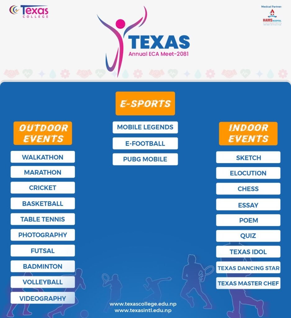 Texas Annual ECA Meet-2081: Explore Your Talents!