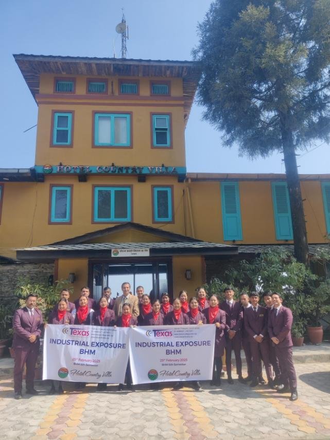 BHM Students of Texas College of Management & IT Visit Hotel Country Villa for Industrial Tour