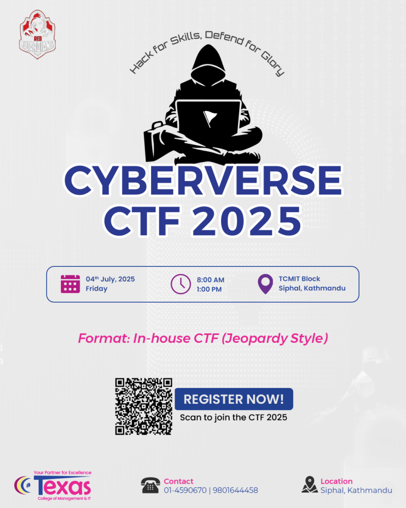 Cyberverse CTF 2025 – Coming This July at Texas College of Management & IT