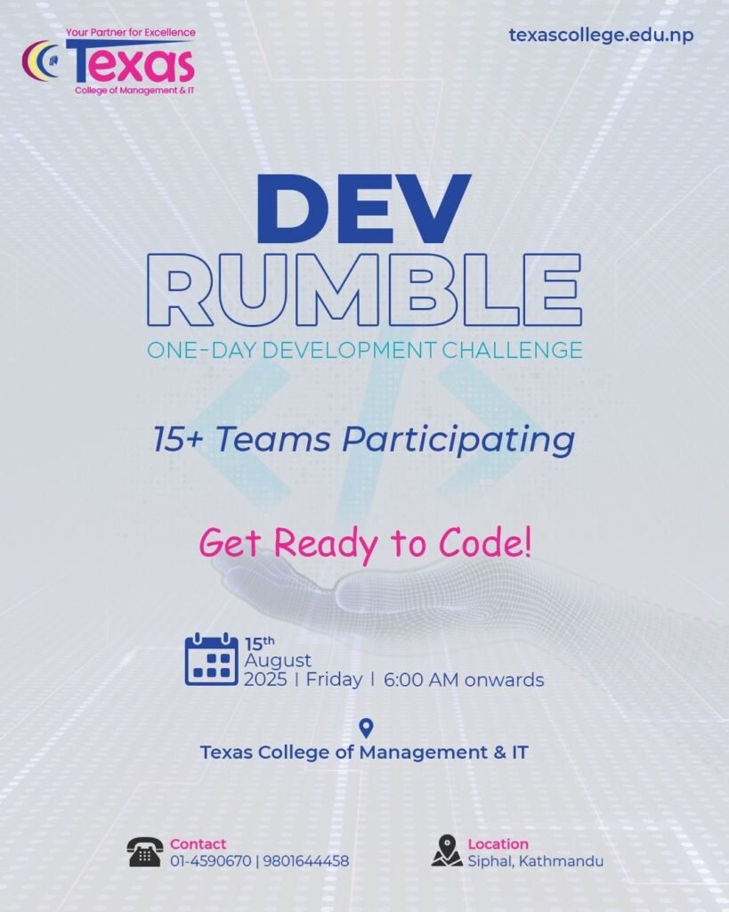 Texas College of Management & IT Hosts “DEV Rumble” – A One-Day Development Challenge